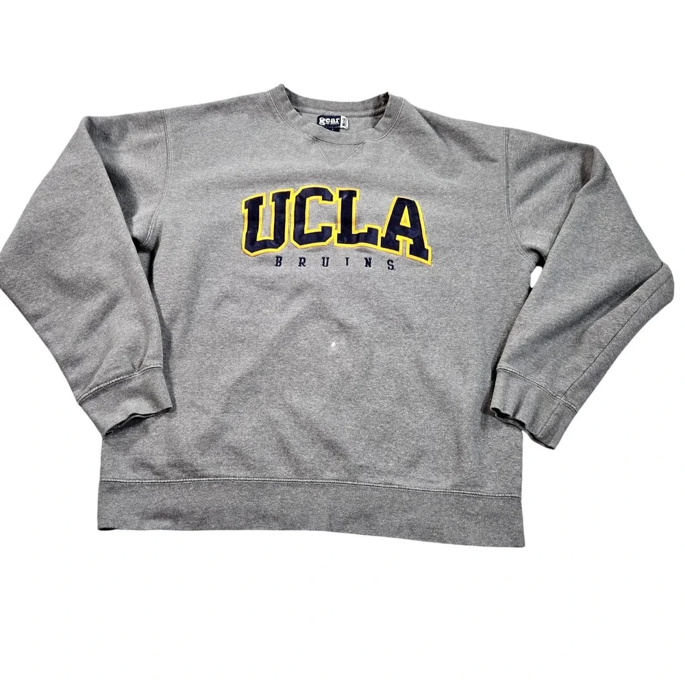 UCLA Bruins Sweatshirt Mens Large Gray‎ NCAA College Gear For Sports Crewneck